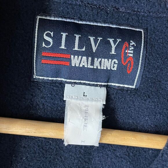 Silvy Walking Jacket Fleece Zip Up Italy Made Polartec Southwest Vintage Large - Picture 3 of 8